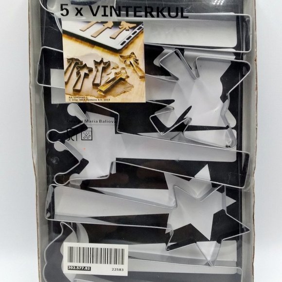 Ikea Vinterkul Pastry Cutter, Set of 5 Stainless Steel - Picture 1 of 5